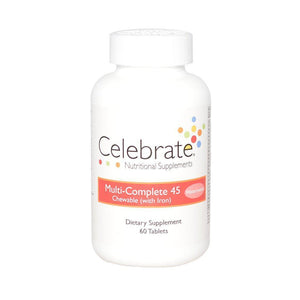 Celebrate Vitamins - Multi-Complete 45 - Chewable - Watermelon - 60 Tablets - Vitamins & Minerals - Nashua Nutrition