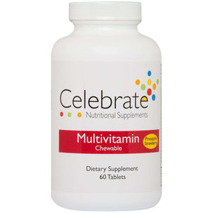 Celebrate Vitamins - Multivitamin - Chewable - Pineapple-Strawberry - 60 Tablets - Vitamins & Minerals - Nashua Nutrition