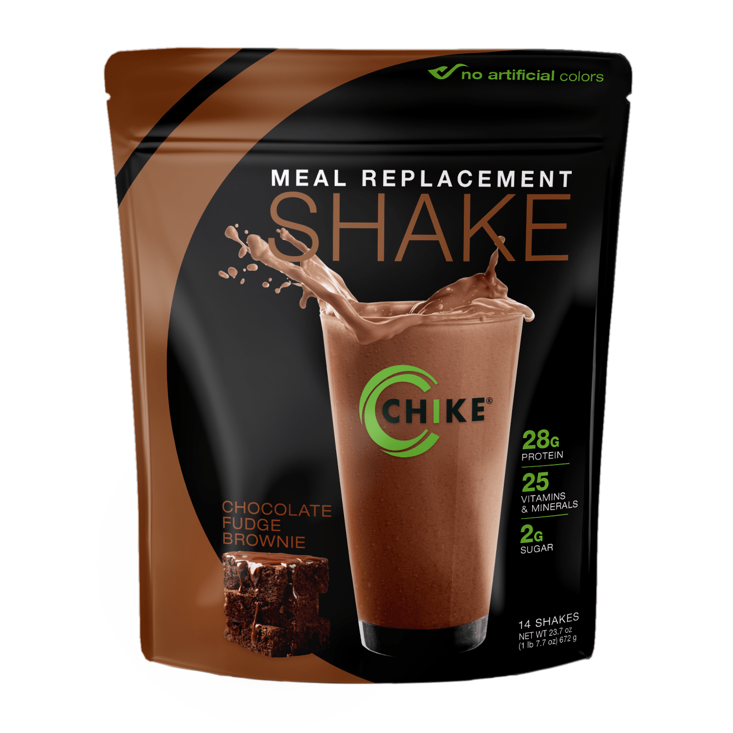 Chike Nutrition - Meal Replacement - Chocolate Fudge Brownie (14 Servings) - Nashua Nutrition
