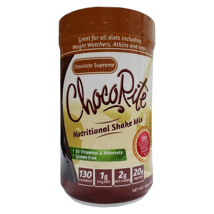 ChocoRite - Protein Shake Mix - Chocolate Supreme - 12 Servings