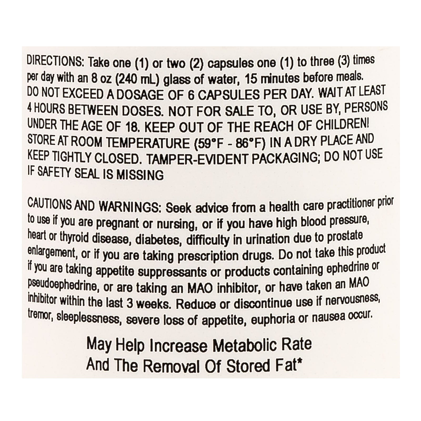Doctors Designs - No-Stim (Caffeine Free) - Increase Metabolism - 180 Capsules - Diet Supplements - Nashua Nutrition