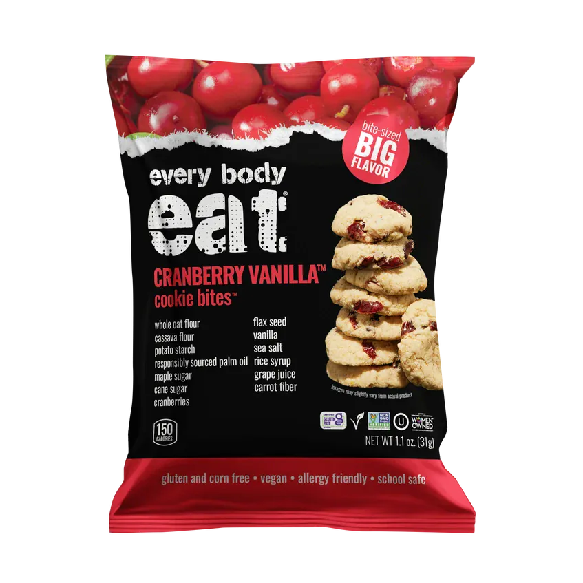 Every Body Eat Cookie Bites | Cranberry Vanilla | 1 Bag - Nashua Nutrition