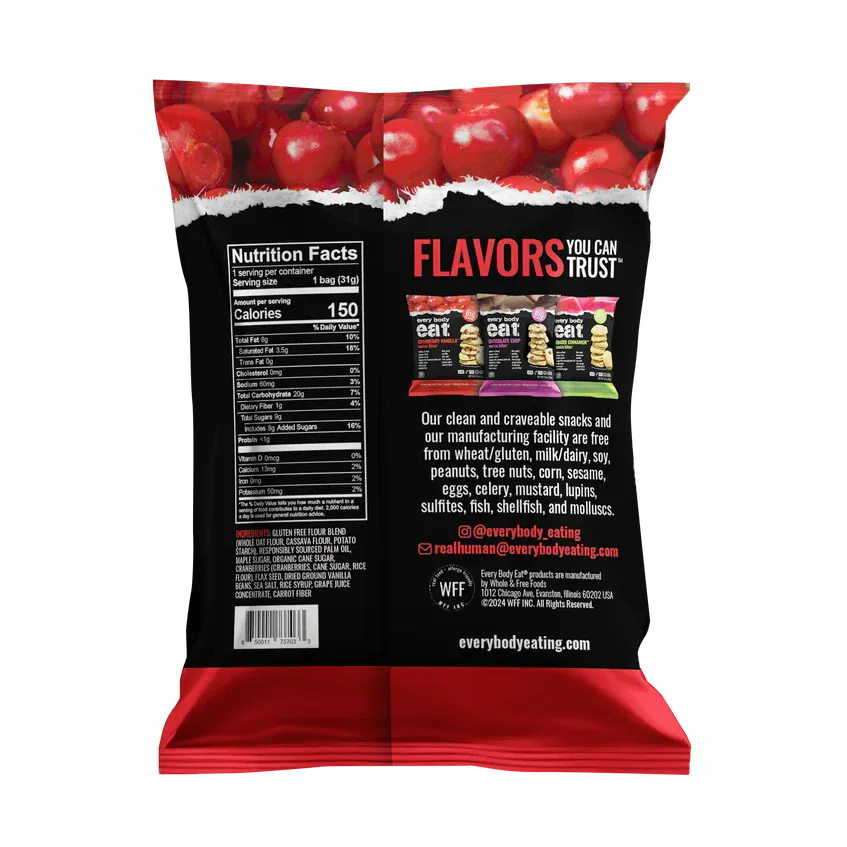 Every Body Eat Cookie Bites | Cranberry Vanilla | 1 Bag - Nashua Nutrition
