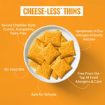 Every Body Eat Snack Thins | Cheese-Less | 1 oz or 4oz Bag - Nashua Nutrition