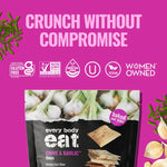 Every Body Eat Snack Thins | Chive & Garlic | 1 Bag of 4 Servings - Nashua Nutrition