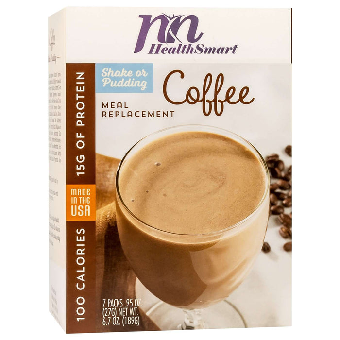 HealthSmart 100 Calorie Meal Replacement - Coffee - 7/Box