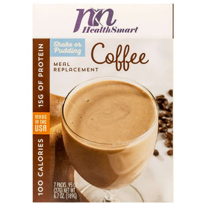 HealthSmart 100 Calorie Meal Replacement - Coffee - 7/Box - Meal Replacements - Nashua Nutrition