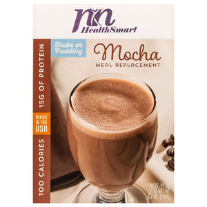HealthSmart 100 Calorie Meal Replacement - Mocha - 7/Box - Meal Replacements - Nashua Nutrition