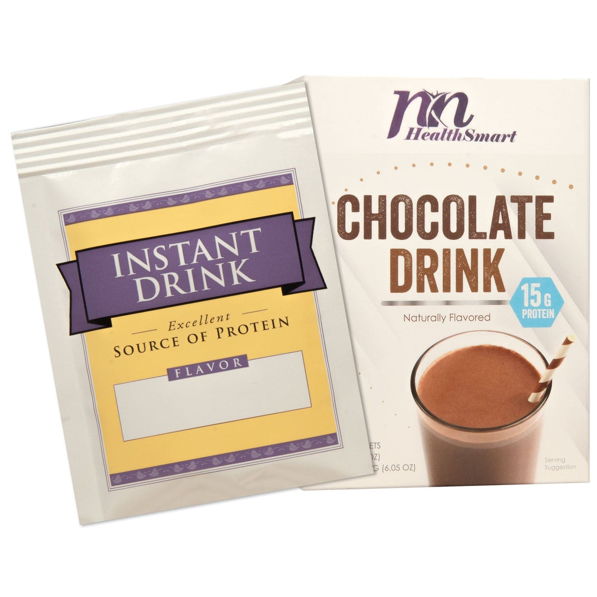 HealthSmart Cold Drink - Instant Chocolate Drink - 7/Box - Nashua Nutrition