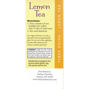 HealthSmart FIBERight - Lemon Tea - 10/Box - Fiber Items - Nashua Nutrition