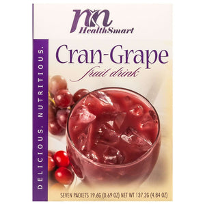 HealthSmart Fruit Drink - Cran-Grape - 7/Box - Cold Drinks - Nashua Nutrition