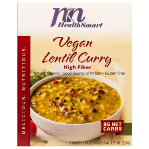 HealthSmart Light Entree - Vegan Lentil Curry - 7/Box - Dinners & Entrees - Nashua Nutrition
