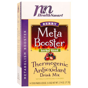 HealthSmart Meta Booster Drink Mix - Berry - 14 Packets/Box - Diet Supplements - Nashua Nutrition