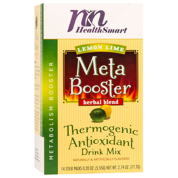 HealthSmart Meta Booster Drink Mix - Lemon Lime - 14 Packets/Box