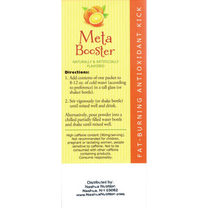HealthSmart Meta Booster Drink Mix - Orange - 14 Packets/Box - Diet Supplements - Nashua Nutrition