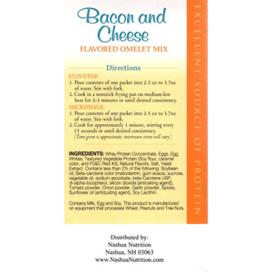 HealthSmart Omelet - Bacon & Cheese - 7/Box - Breakfast Items - Nashua Nutrition