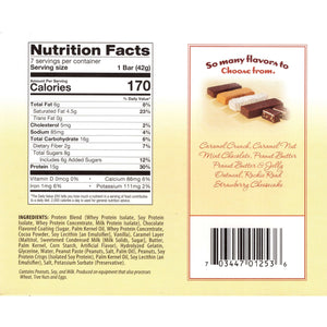 HealthSmart Protein Bars - Caramel Crunch, 7 Bars/Box - Protein Bars - Nashua Nutrition