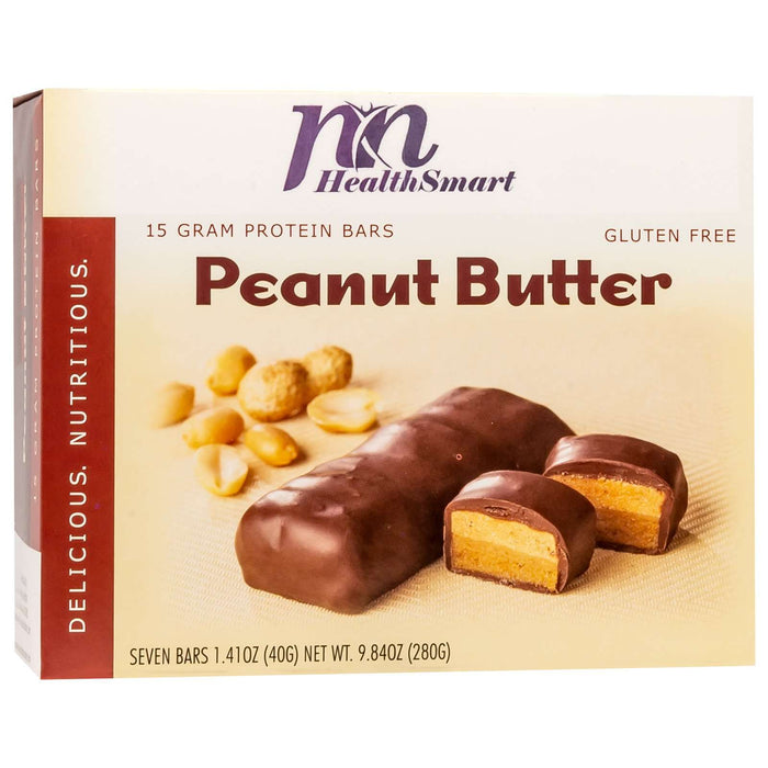 HealthSmart Protein Bars - Peanut Butter, 7 Bars/Box