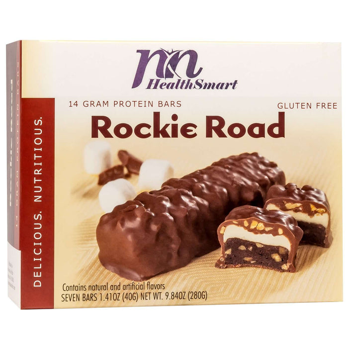 HealthSmart Protein Bars - Rockie Road, 7 Bars/Box