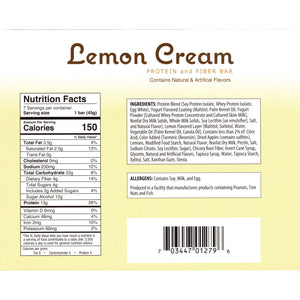 HealthSmart Protein & Fiber Divine Bars - Lemon Cream, 7 Bars/Box - Protein Bars - Nashua Nutrition