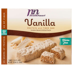 HealthSmart Protein & Fiber Divine Bars - Vanilla, 7 Bars/Box - Protein Bars - Nashua Nutrition