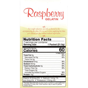 HealthSmart Protein Gelatin - Raspberry (7/Box) - Gelatins & Yogurts - Nashua Nutrition