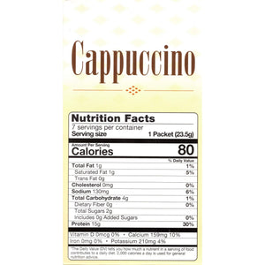 HealthSmart Protein Hot Cappuccino - Classic, 7 Servings/Box - Hot Drinks - Nashua Nutrition