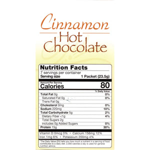 HealthSmart Protein Hot Chocolate - Cinnamon, 7 Servings/Box - Hot Drinks - Nashua Nutrition