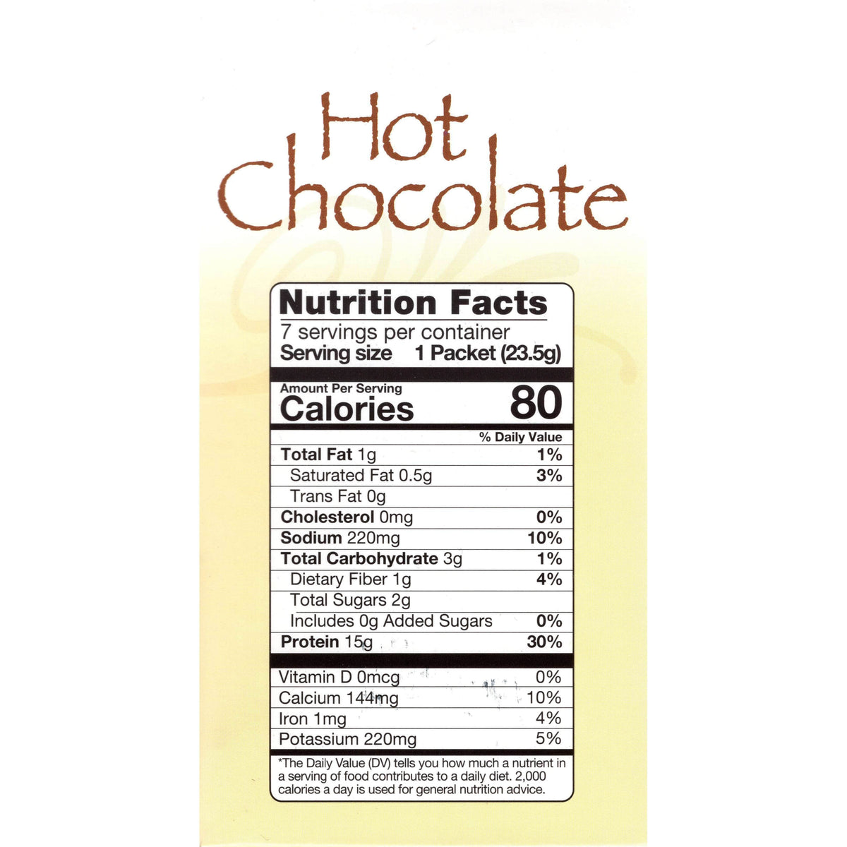 HealthSmart Protein Hot Chocolate - Classic, 7 Servings/Box - Hot Drinks - Nashua Nutrition