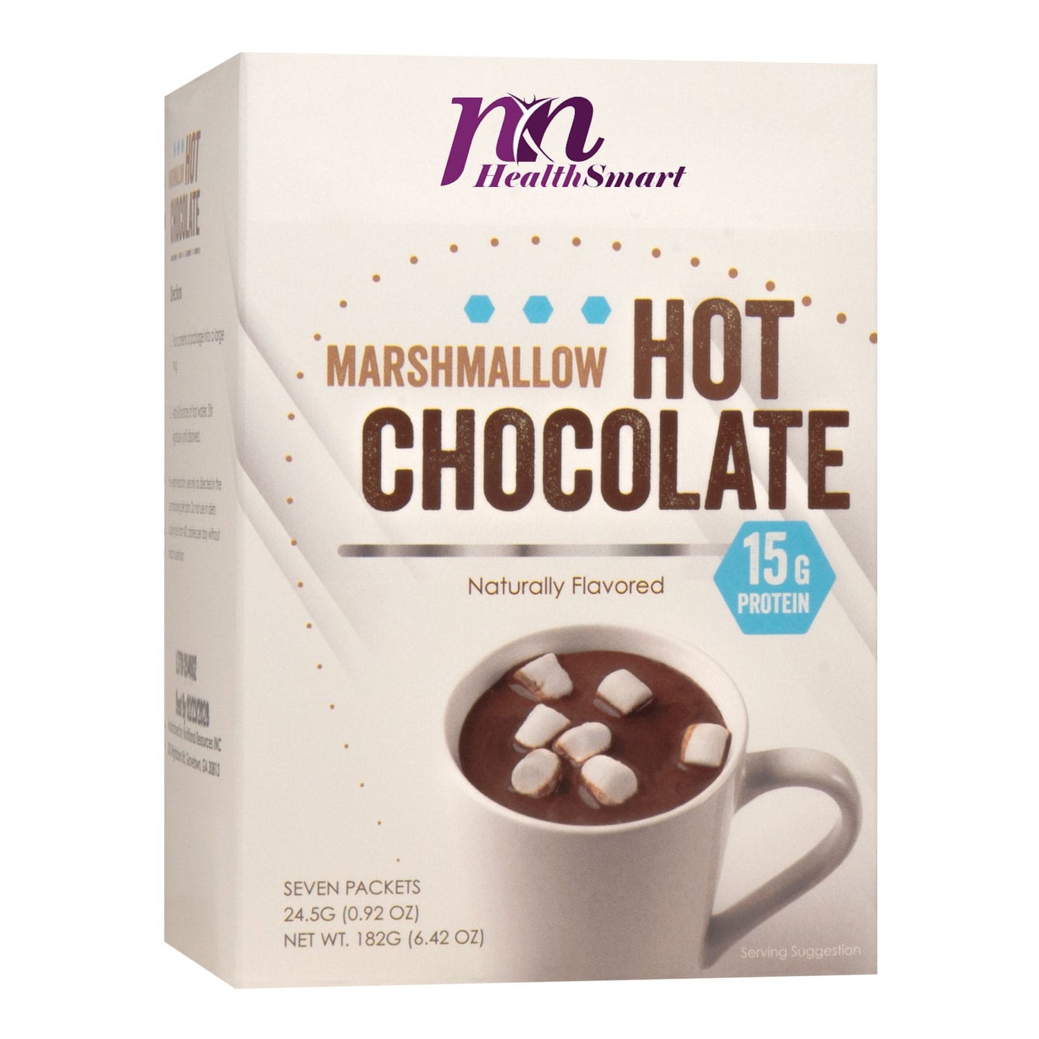 HealthSmart Protein Hot Chocolate - With Marshmallows - 7/Box - Nashua Nutrition
