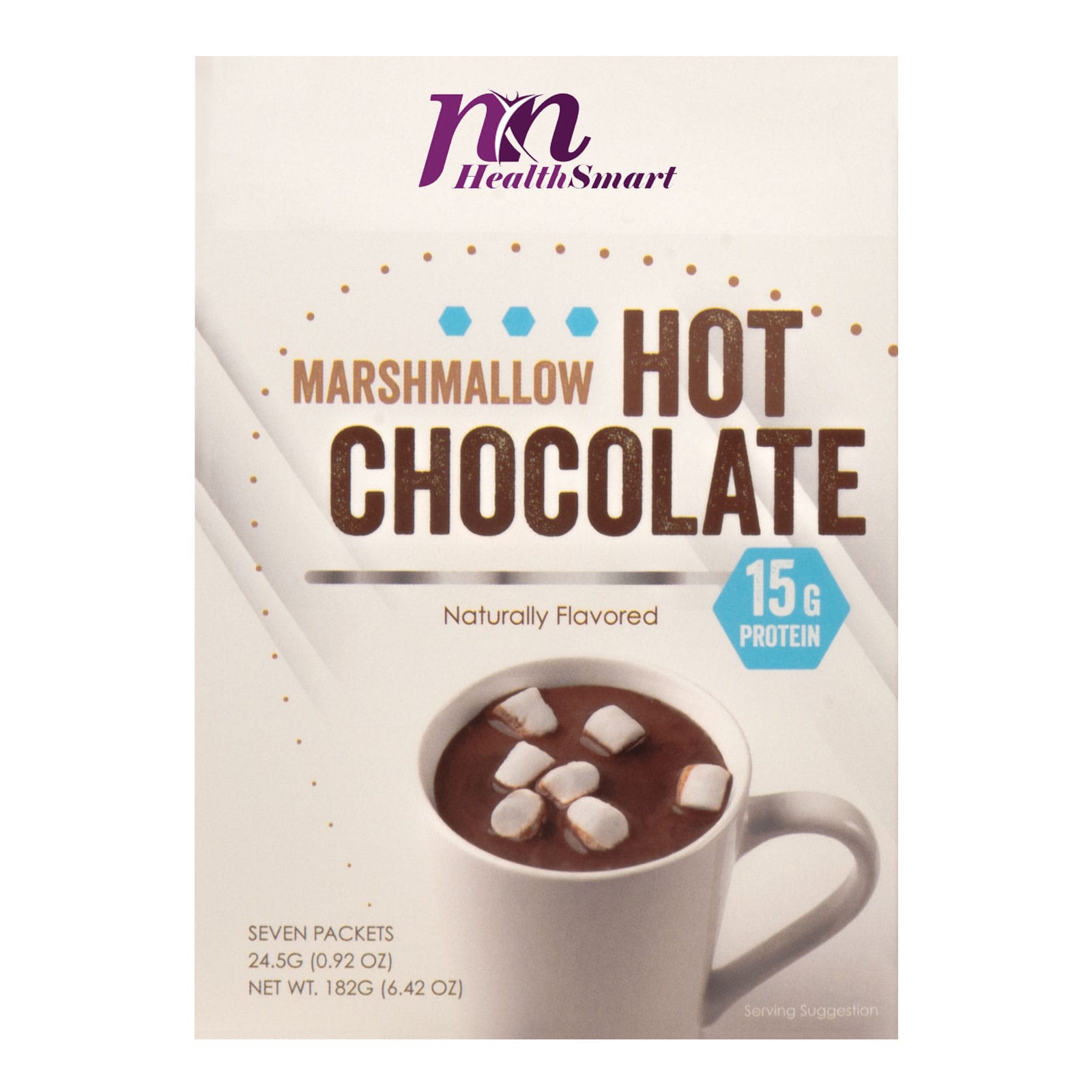 HealthSmart Protein Hot Chocolate - With Marshmallows - 7/Box - Nashua Nutrition