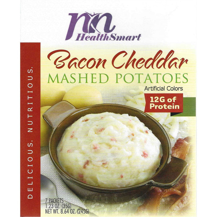 HealthSmart Protein Mashed Potatoes - Bacon & Cheddar - 7/Box