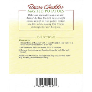 HealthSmart Protein Mashed Potatoes - Bacon & Cheddar - 7/Box - Nashua Nutrition
