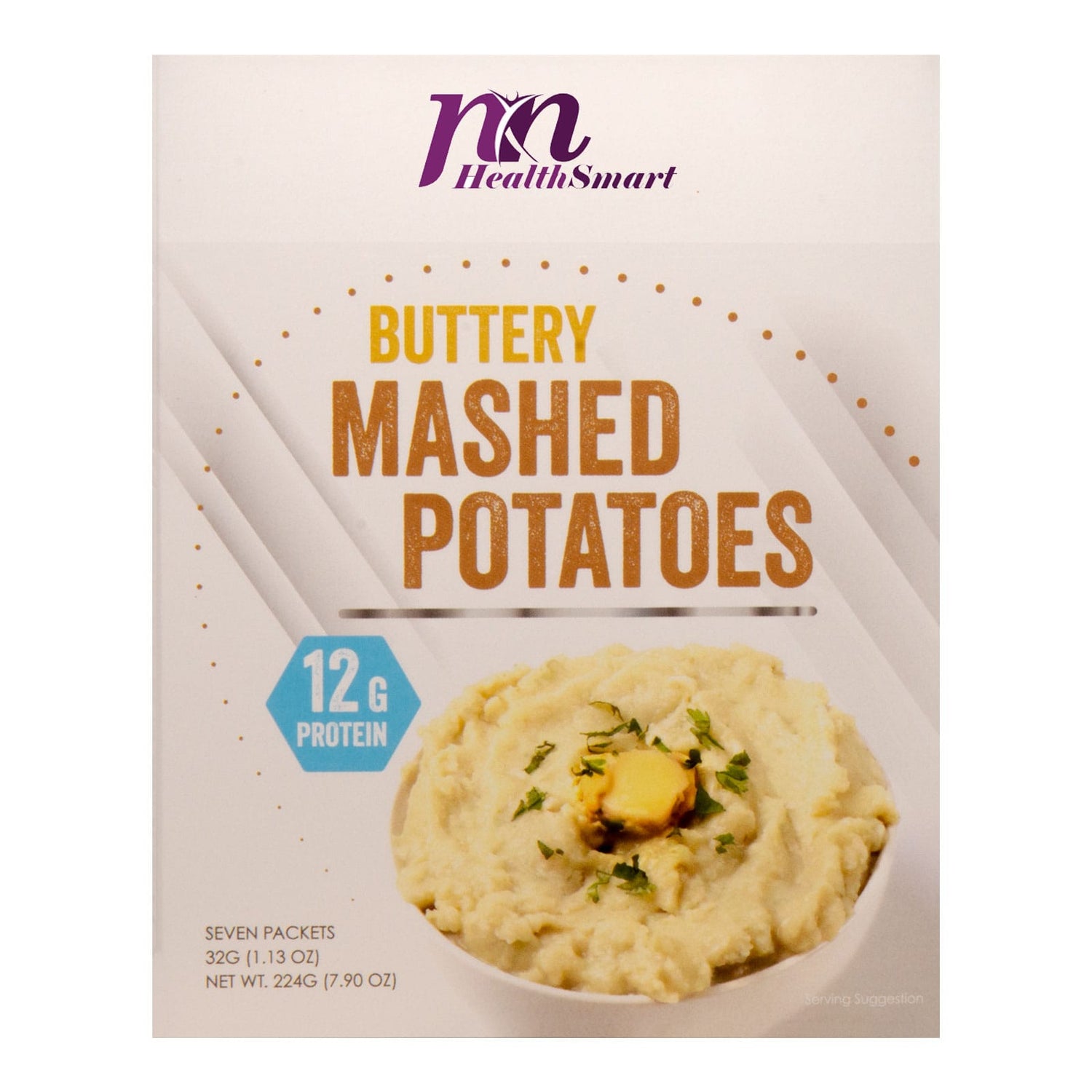 HealthSmart Protein Mashed Potatoes - Buttery - 7/Box - Nashua Nutrition