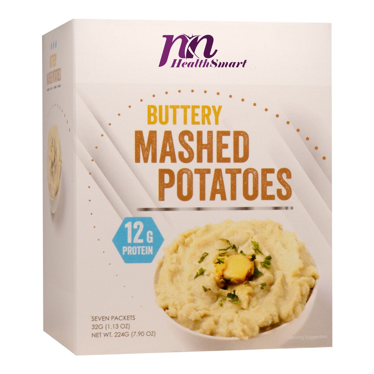 HealthSmart Protein Mashed Potatoes - Buttery - 7/Box - Nashua Nutrition