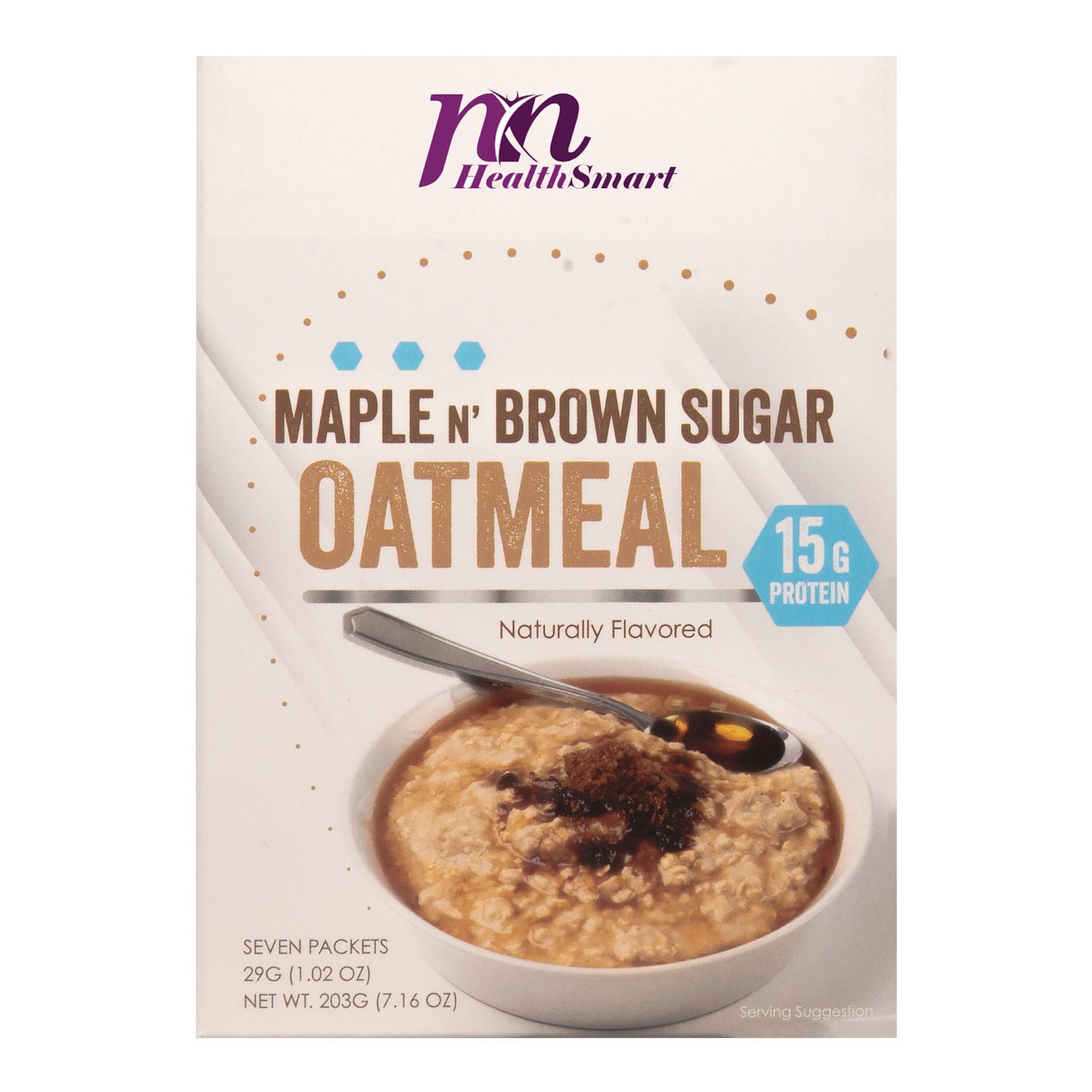 HealthSmart Protein Oatmeal - Maple Brown Sugar - 7/Box - Nashua Nutrition