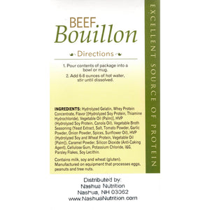 HealthSmart Protein Soup - Beef Bouillon - 7/Box - Hot Soups - Nashua Nutrition