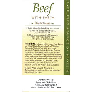 HealthSmart Protein Soup - Beef with Pasta - 7/Box - Hot Soups - Nashua Nutrition