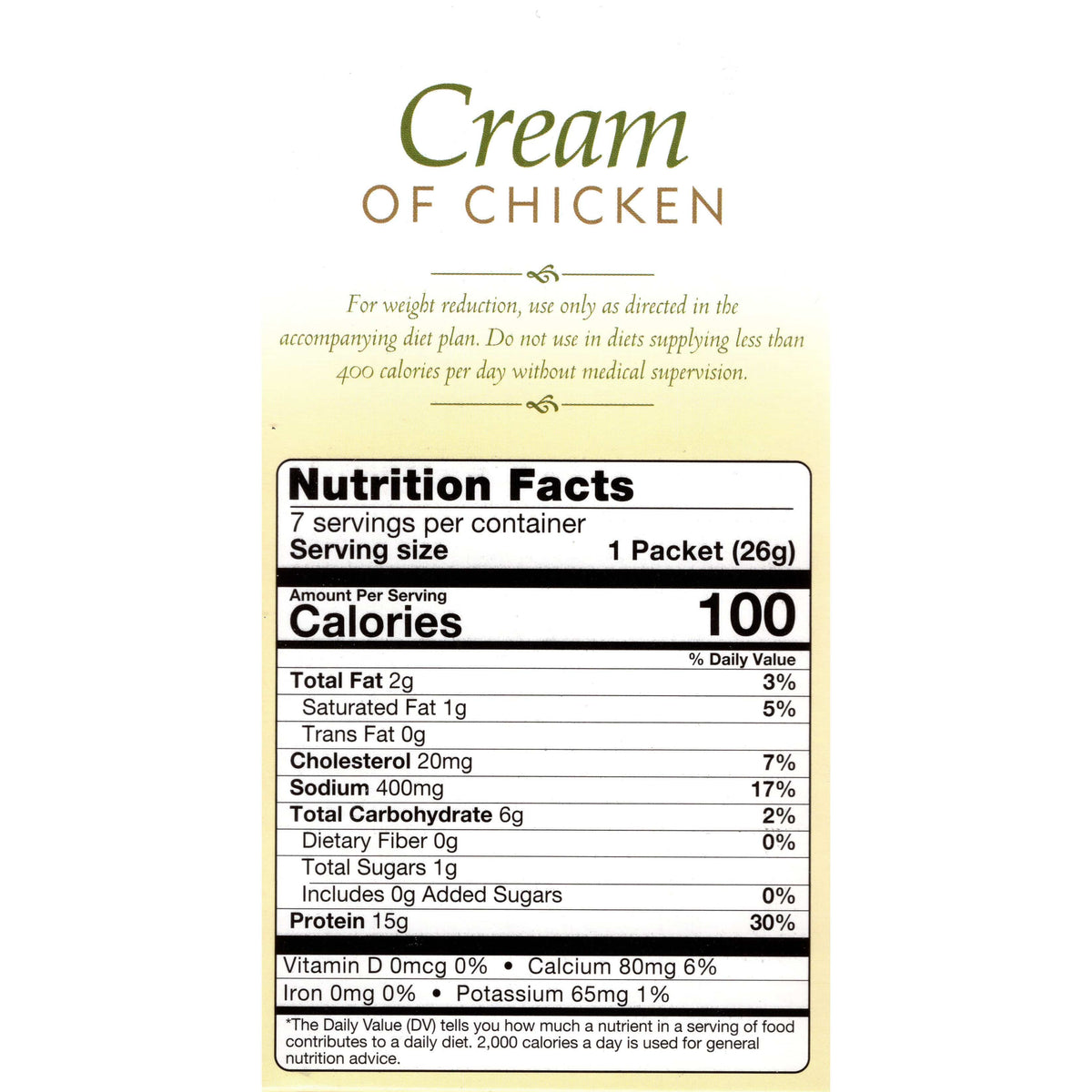 HealthSmart Protein Soup | Cream of Chicken | 15g Protein | Box of 7 - Nashua Nutrition