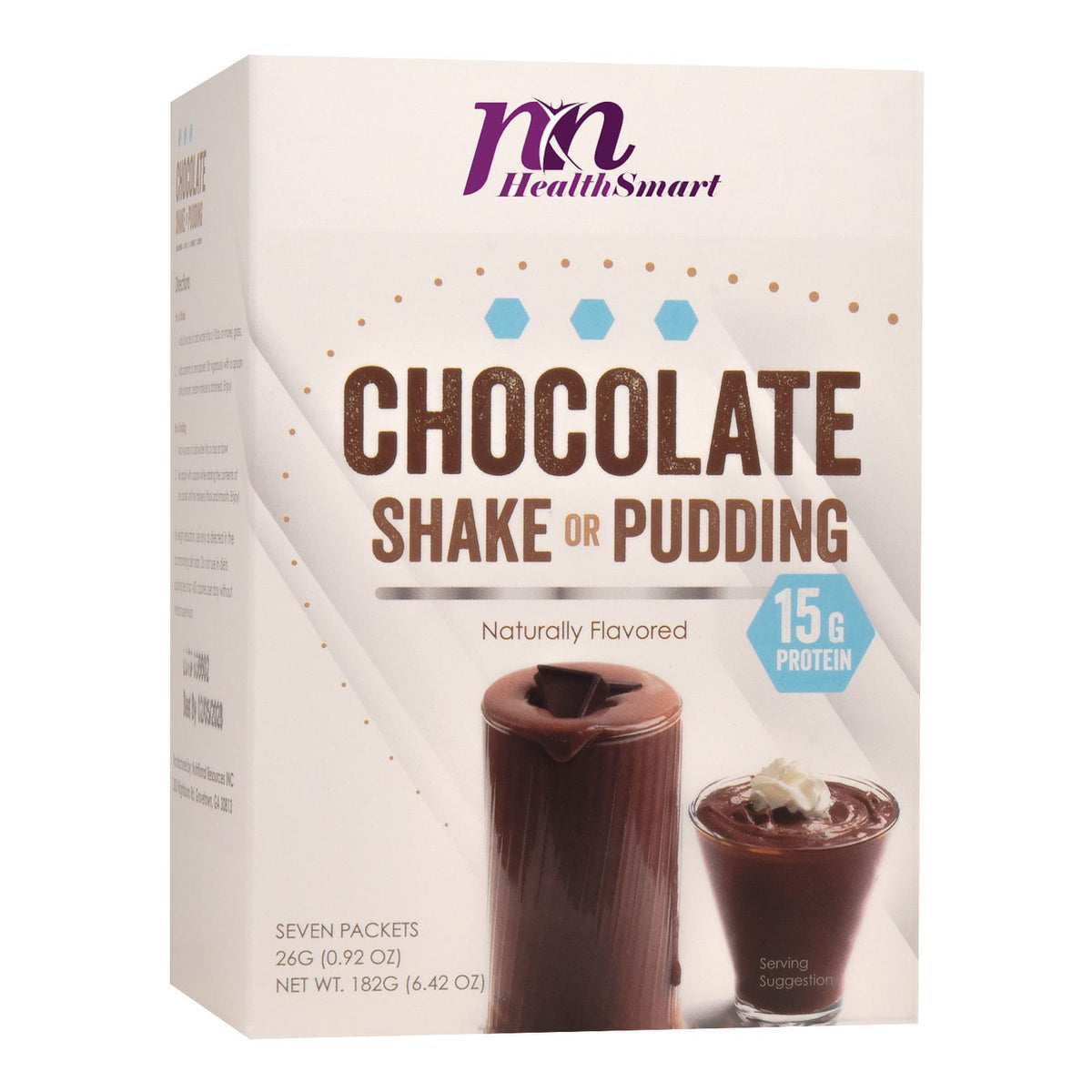 HealthSmart Pudding and Shake - Chocolate - 7/Box - Nashua Nutrition