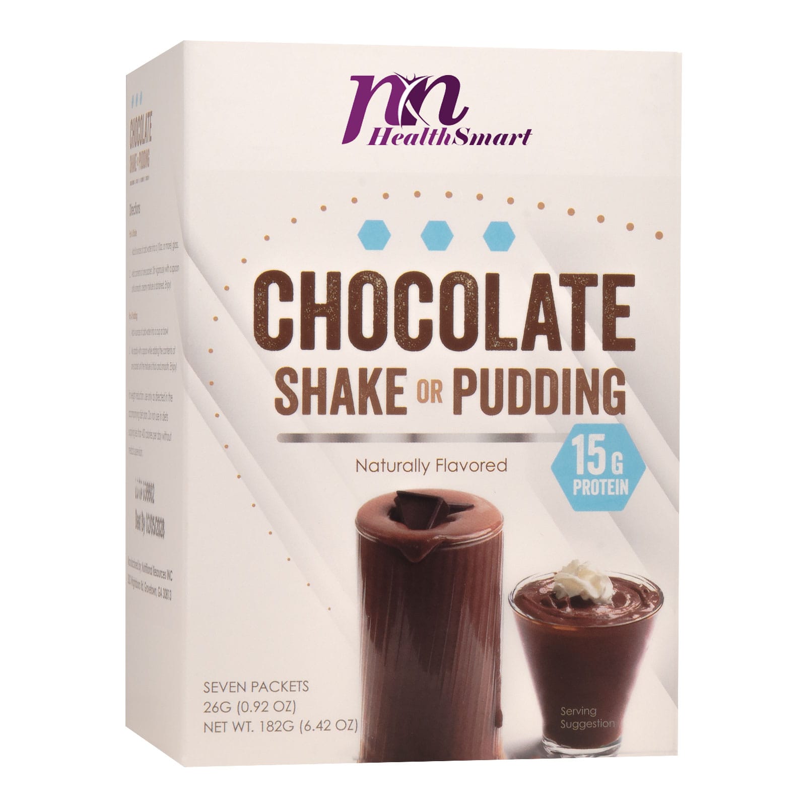 HealthSmart Pudding and Shake - Chocolate - 7/Box - Nashua Nutrition