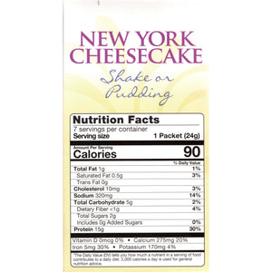 HealthSmart Pudding & Shake - New York Cheesecake - 7/Box - Shake & Puddings - Nashua Nutrition