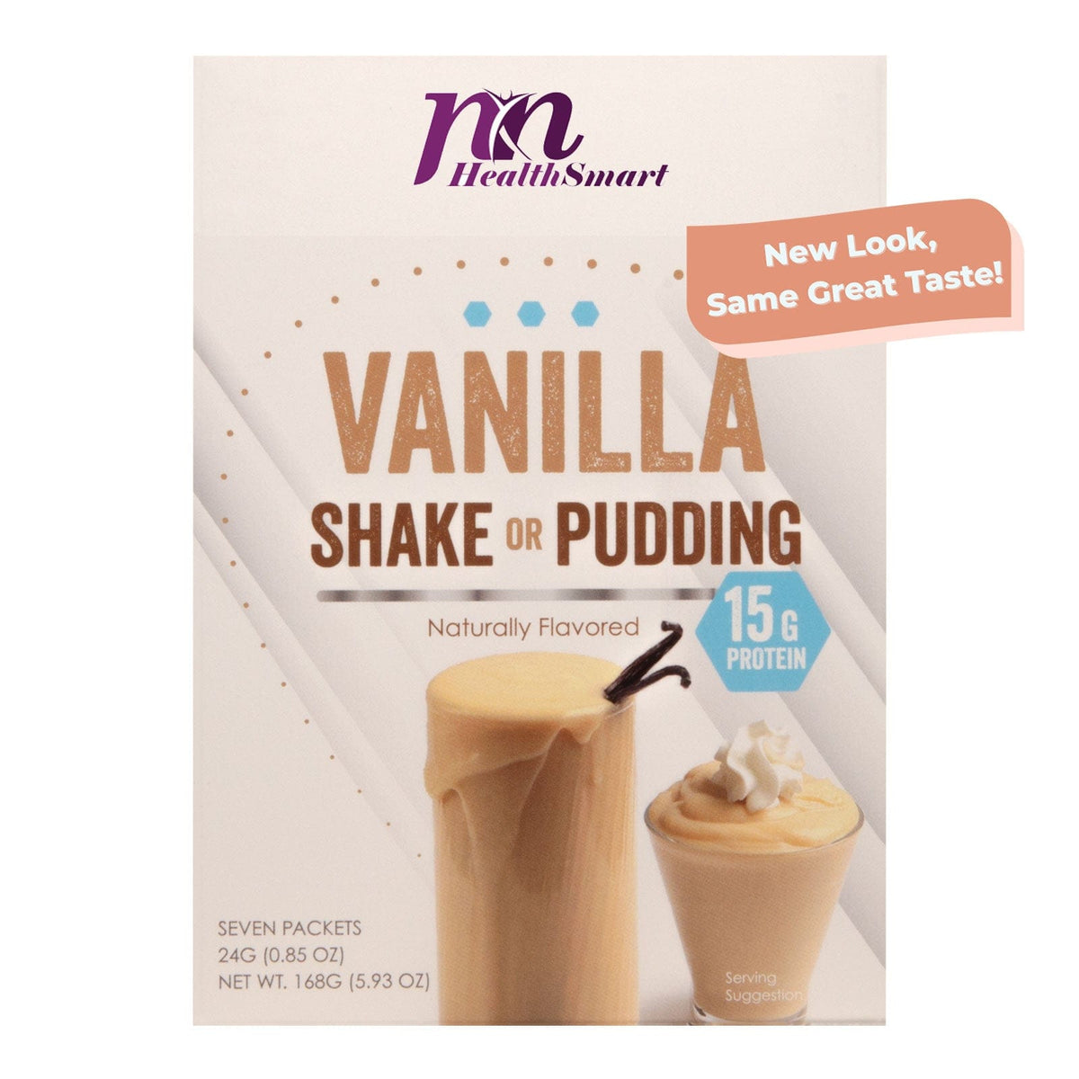 HealthSmart Pudding & Shake - Vanilla - 7/Box - Nashua Nutrition