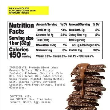 Hormbles Chormbles - Protein Candy Bar - Milk Chocolate (1 Bar or Box of 12) - Nashua Nutrition
