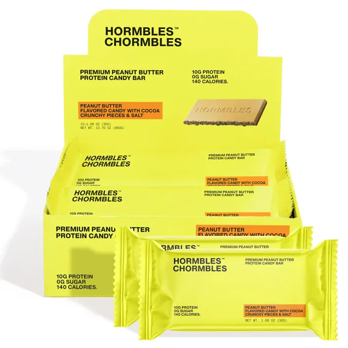 Hormbles Chormbles - Protein Candy Bar - Peanut Butter (1 Bar or Box of 12) - Nashua Nutrition