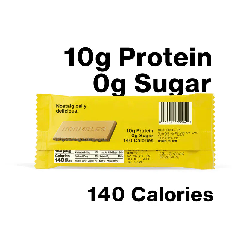 Hormbles Chormbles - Protein Candy Bar - Peanut Butter (1 Bar or Box of 12) - Nashua Nutrition