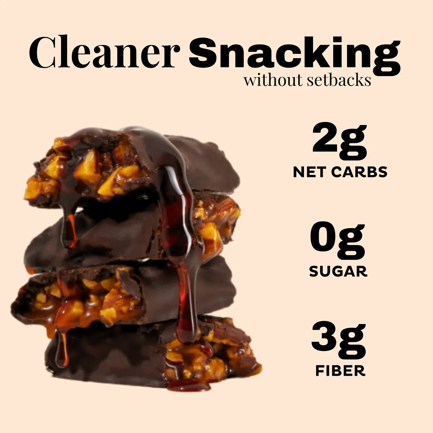 Krack'd Snacks - Protein Candy Bar - Aloha Caramel  (1 Bar or Box of 5) - Nashua Nutrition