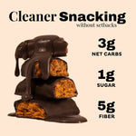 Krack'd Snacks - Protein Candy Bar - Peanut Butter Caramel Crunch  (1 Bar or Box of 5) - Nashua Nutrition
