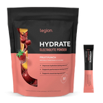 Legion Hydrate Electrolyte Powder - Fruit Punch (20 Packets) - Nashua Nutrition