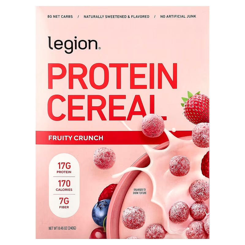 Legion - Protein Cereal - Berry Crunch (1 Box/6 Servings) - Nashua Nutrition